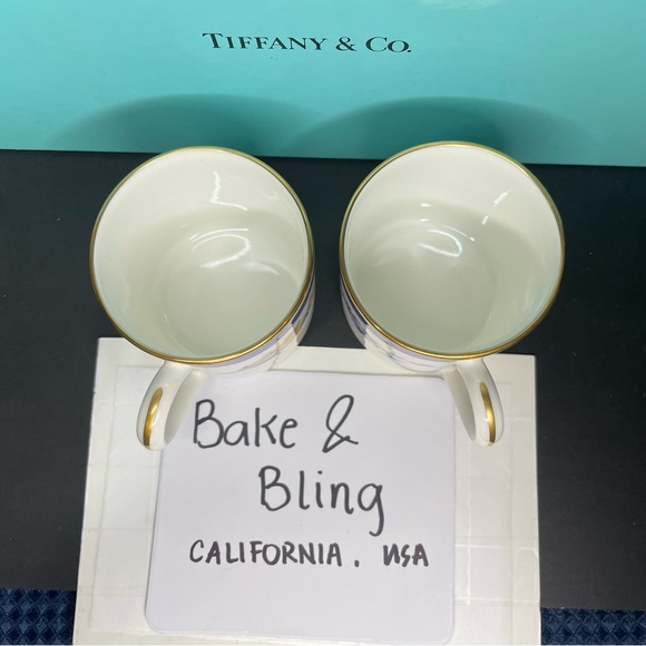 Tiffany & Co tea cups, saucer and dessert plate - Picture 6 of 14